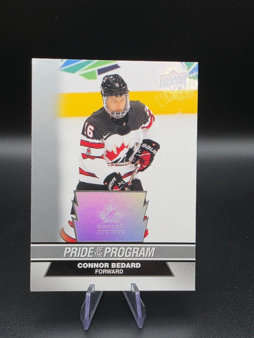 Connor Bedard 2023 UD Team Canada Pride of the Program #65